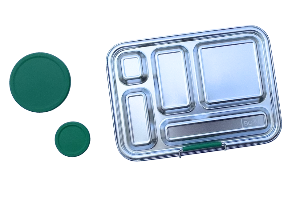 Large Stainless Steel Bento Box - Green