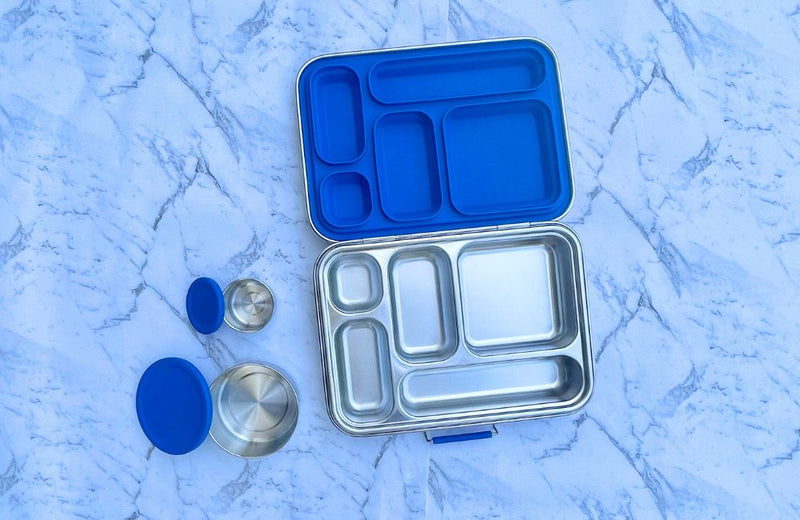 Large Stainless Steel Bento Box - Royal Blue