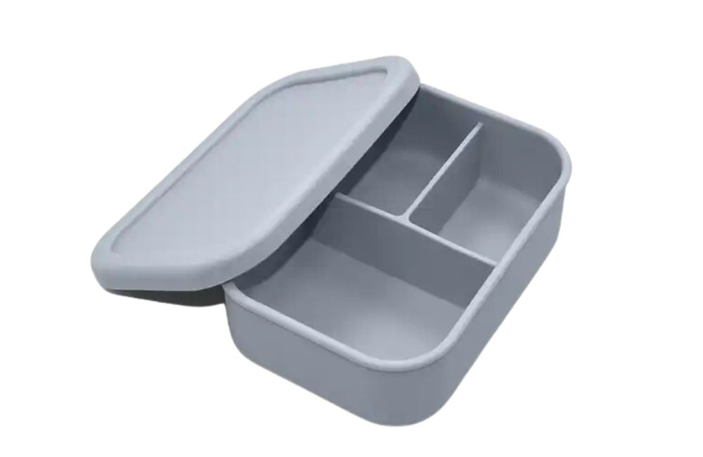 Medium Silicone Bento Box - Silver Dust