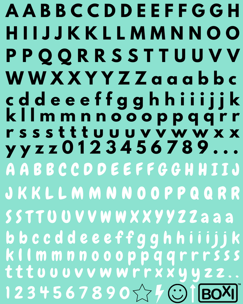 Lunchbox UV waterproof sticker sheet - 'Cool'