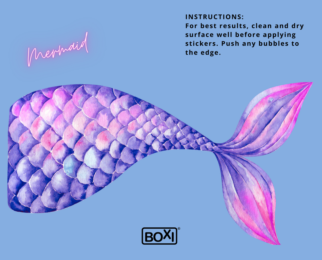 Mermaid Tail - Lunchbox UV coated waterproof sticker