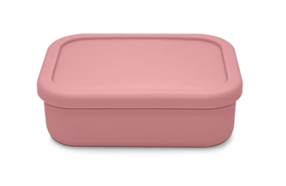 Medium Silicone Bento Box - Dusty Rose