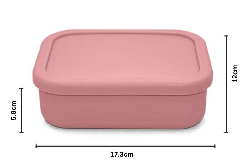 Medium Silicone Bento Box - Dusty Rose