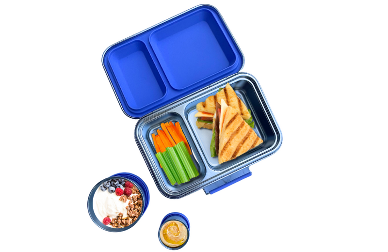 Medium Stainless Steel Bento Box - Royal Blue