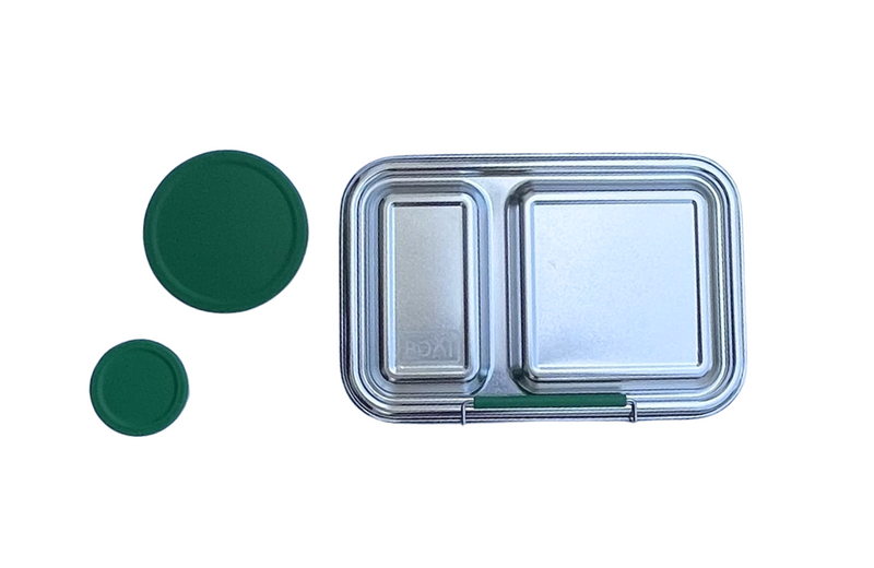 Large Stainless Steel Bento Box - Green