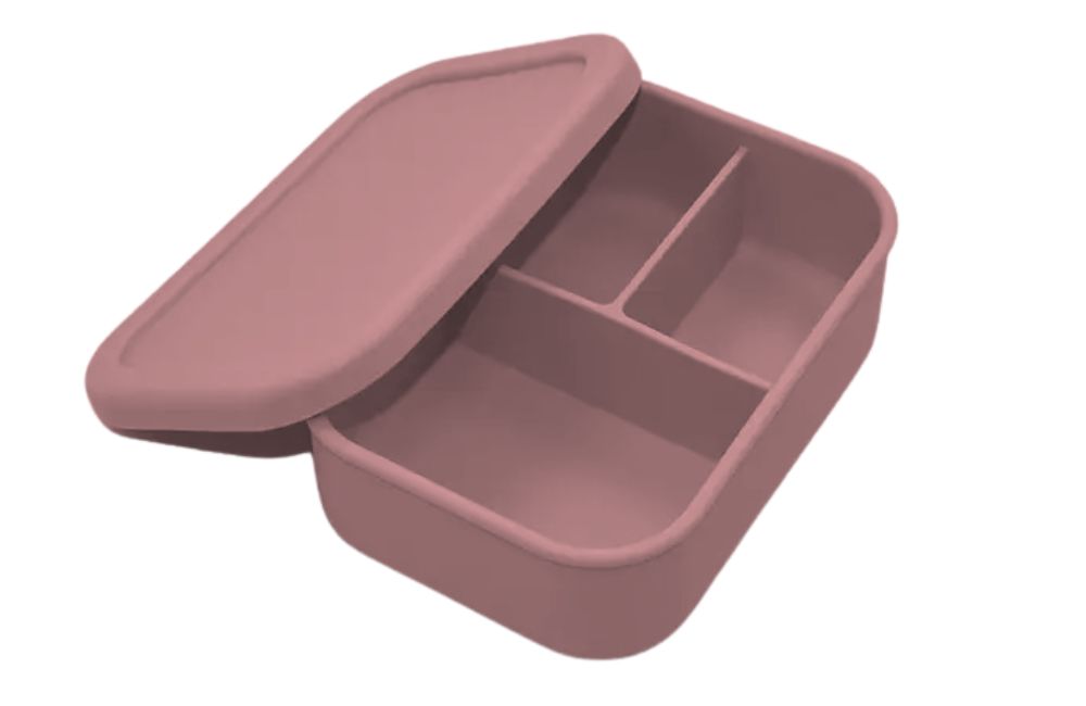 Medium Silicone Bento Box - Dusty Rose