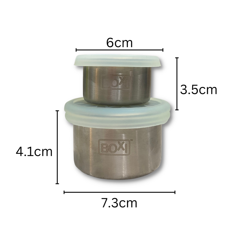Boxi Snack Pots - Transparent light green