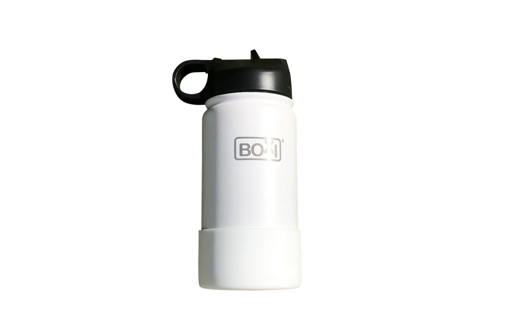 Double wall stainless steel drink bottle (350ml) - White