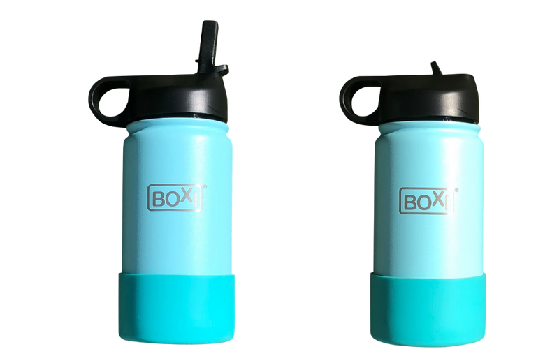 Double wall stainless steel drink bottle (350ml) - Sky Blue