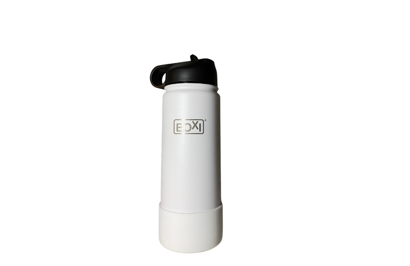 Double wall stainless steel drink bottle (500ml) - White