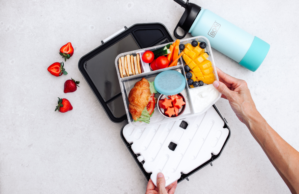 Boxi Cool Lunchbox with ice panel - 'Almost Black'