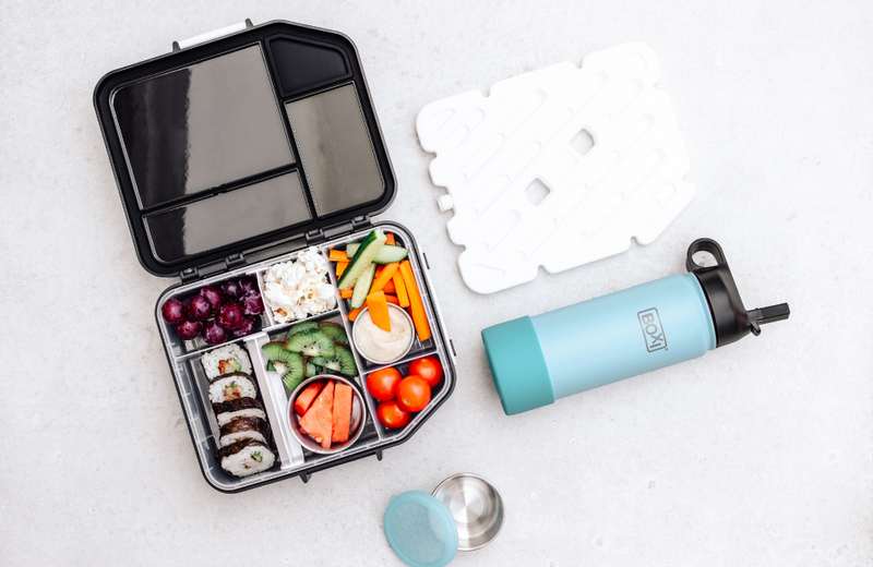 Boxi Cool Lunchbox with ice panel - 'Almost Black'